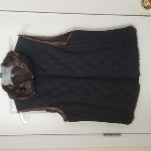 Weatherproof Ladies Reversible Faux Fur Vest
